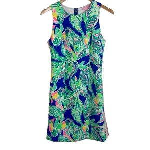 Lilly Pulitzer Mila Wake Up Call Scuba Stretch Mini Dress